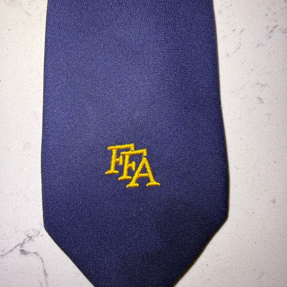 FFA Embroidered Official necktie- Navy Blue - Future Farmers of America".